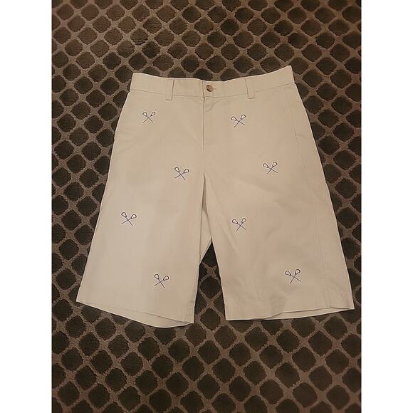 VINEYARD VINES By Shep & Ian *SIZE 14* BOY'S SHORTS W/ LACROSSE STICKS - Picture 1 of 8